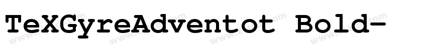TeXGyreAdventot Bold字体转换